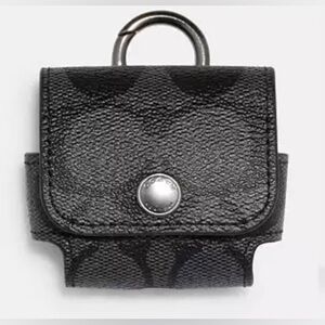 NWT Coach Monogramed Earbud Case- Large